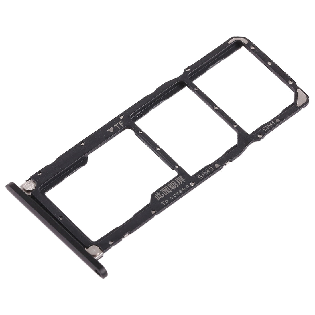 2 x SIM Card Tray / Micro SD Card Tray for Huawei Honor 8X Max  Black