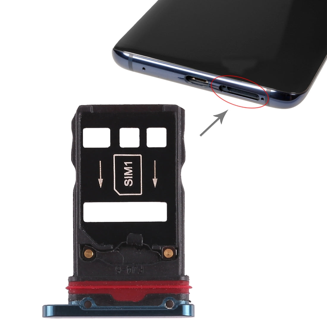 2 x SIM Card Tray for Huawei Mate 20 Pro  Green
