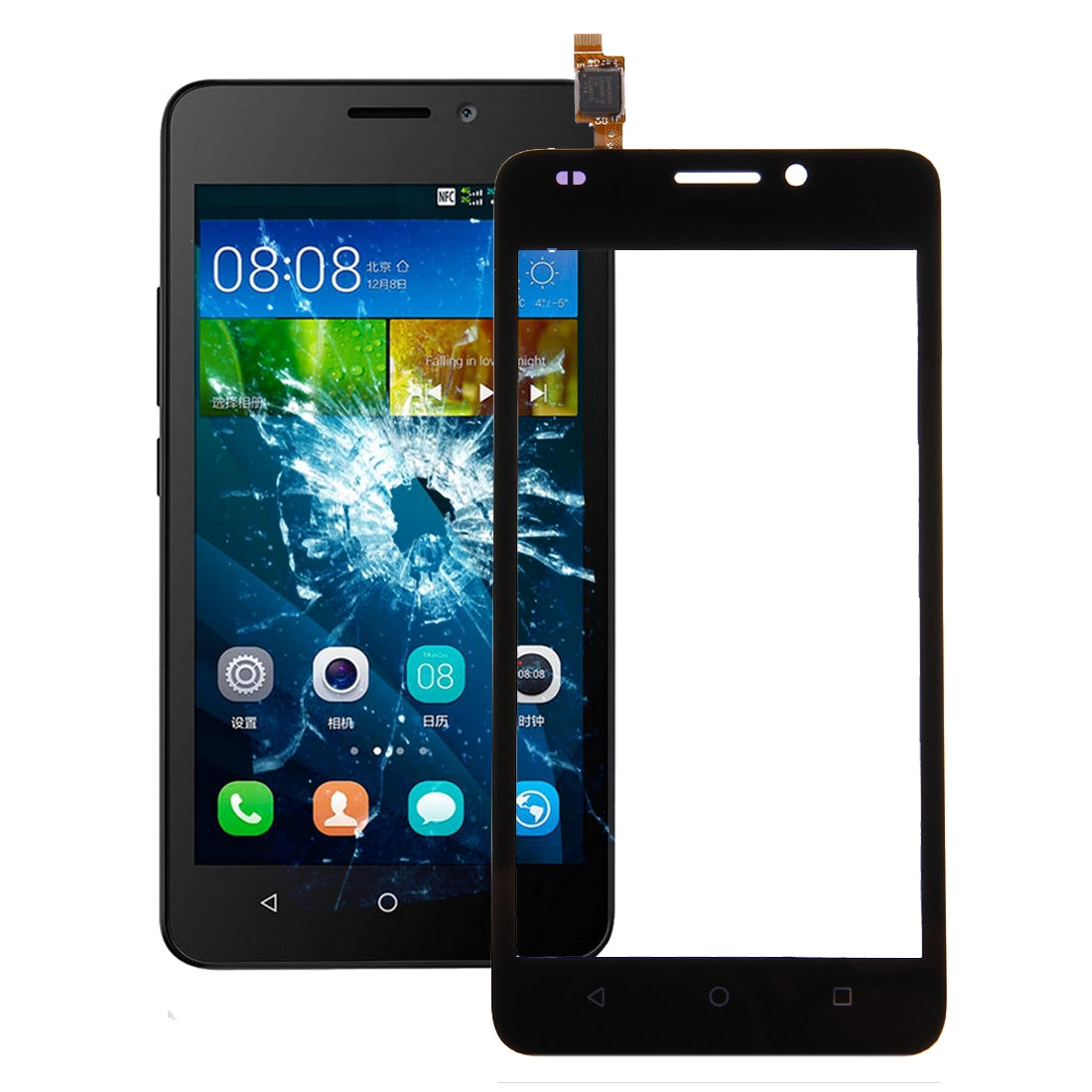 For Huawei Y635 Touch Panel Black