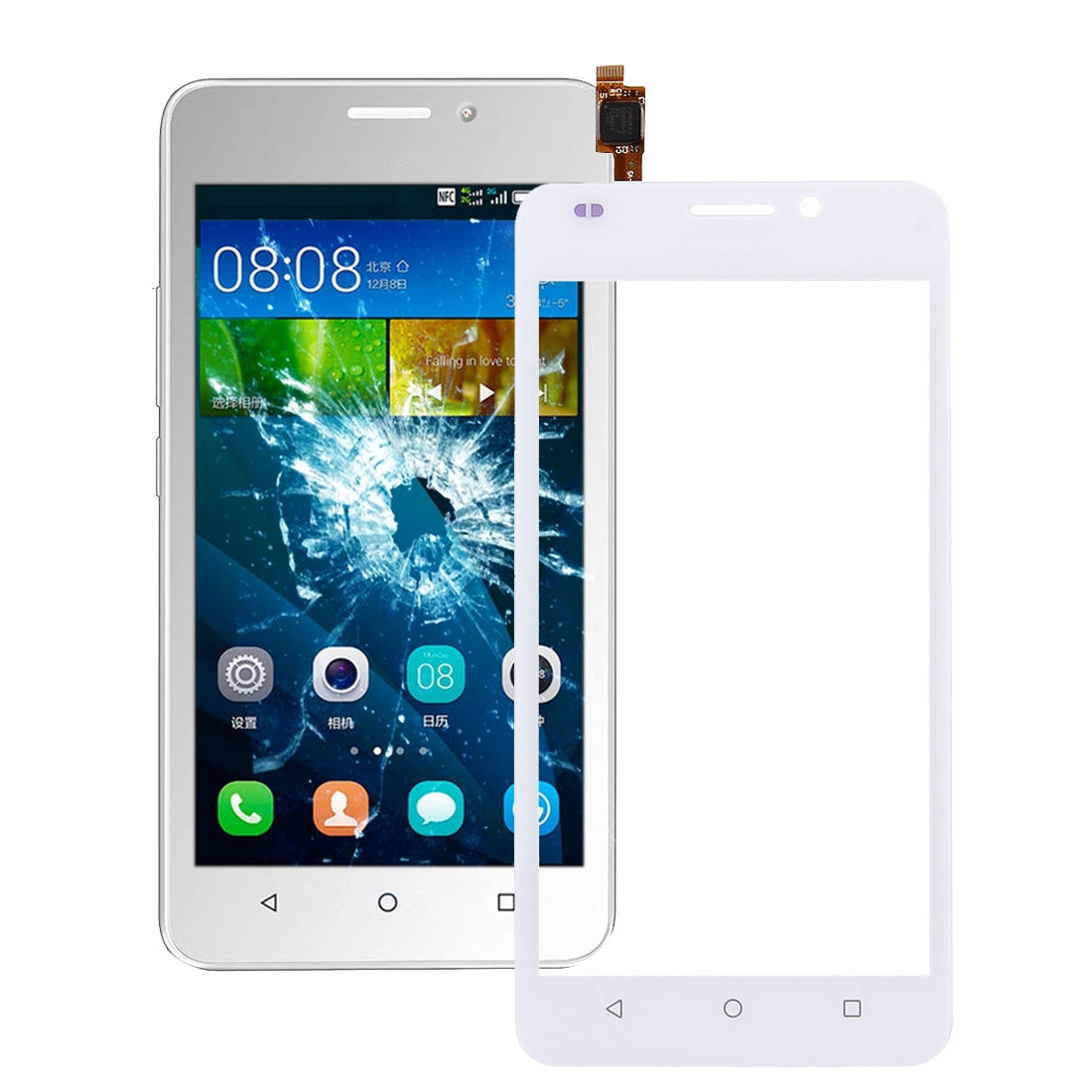 For Huawei Y635 Touch Panel White