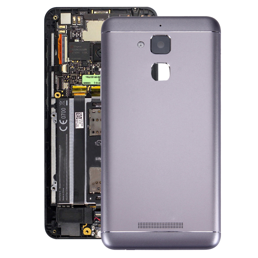 Aluminium Alloy Back Battery Cover for ASUS ZenFone 3 Max / ZC520TL Black
