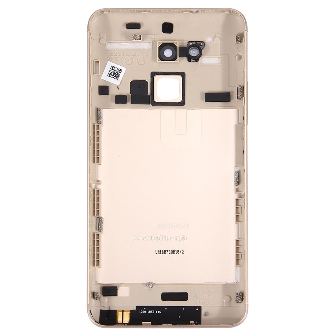 Aluminium Alloy Back Battery Cover for ASUS ZenFone 3 Max / ZC520TL Gold
