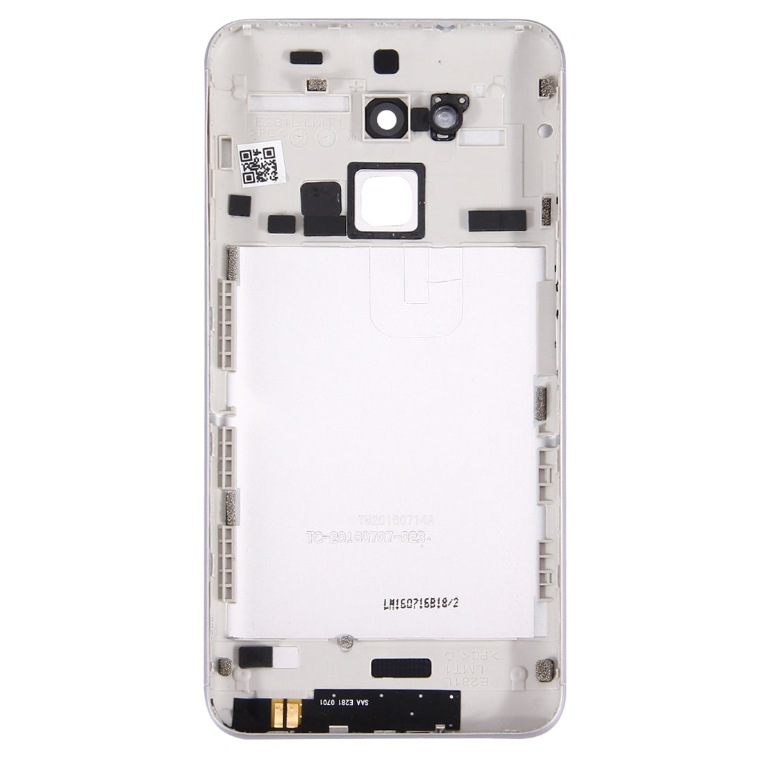 Aluminium Alloy Back Battery Cover for ASUS ZenFone 3 Max / ZC520TL White