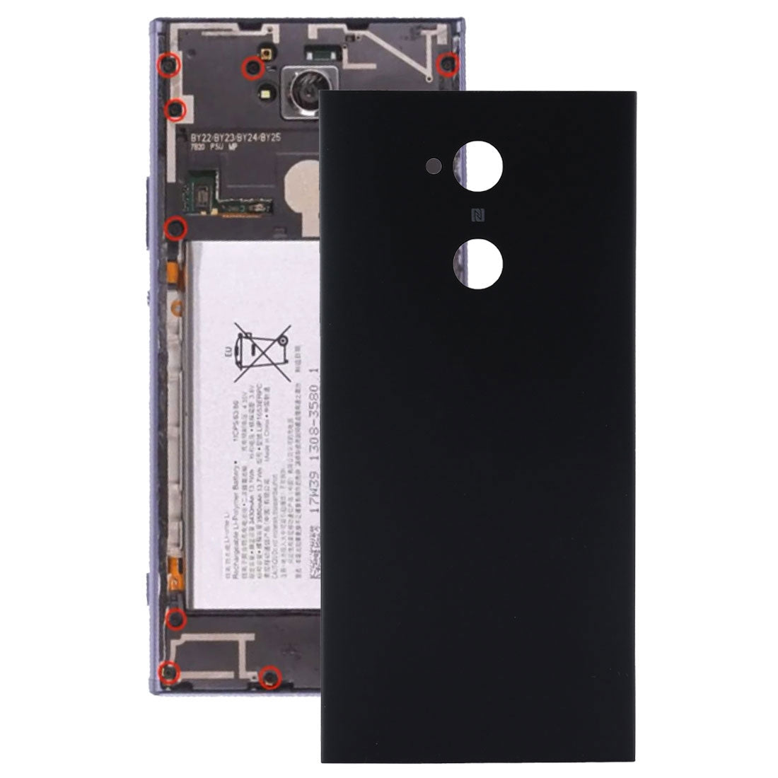 Back Cover for Sony Xperia XA2 Ultra  Black