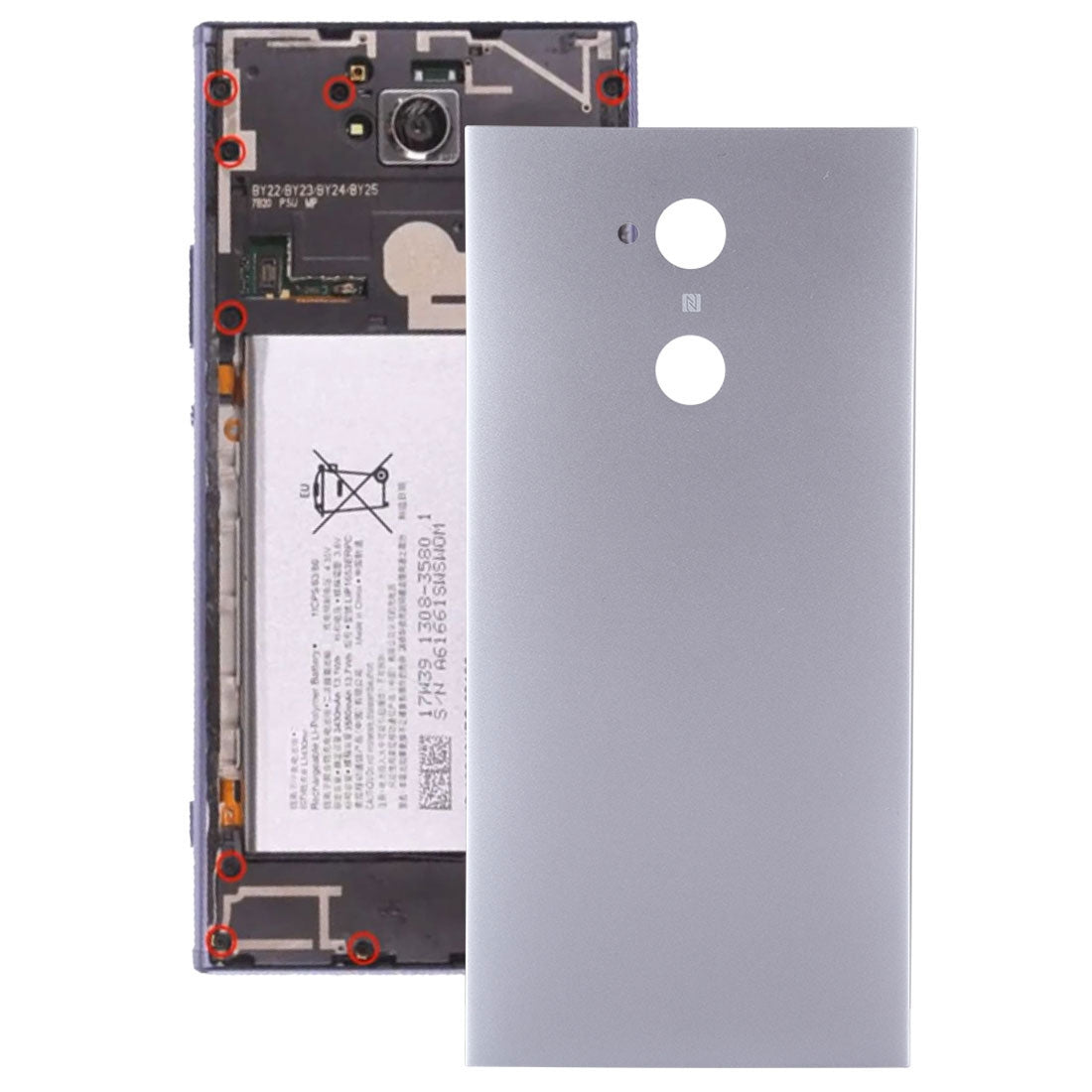 Back Cover for Sony Xperia XA2 Ultra  Silver