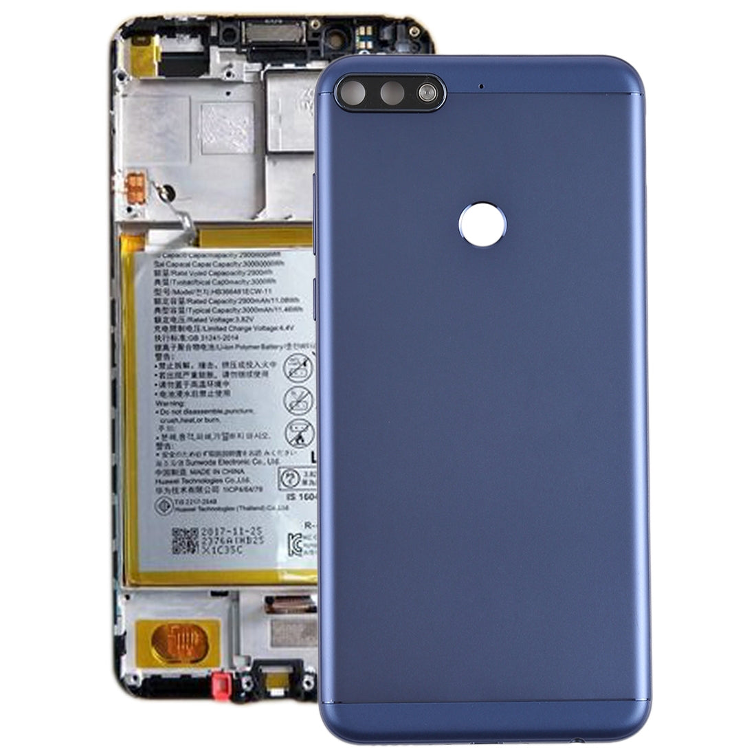 Back Cover with Side Keys for Huawei Honor Play 7C Blue