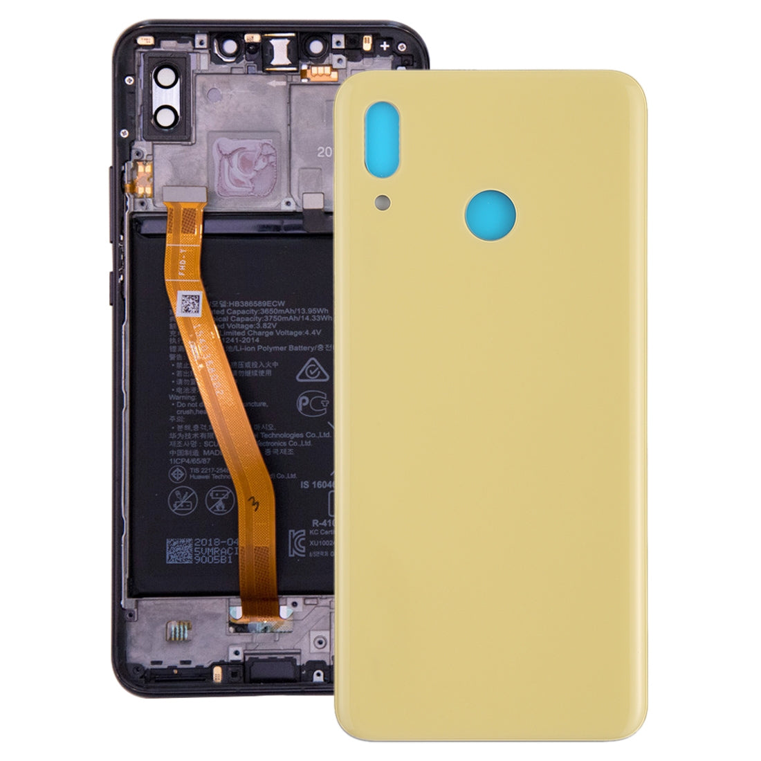 Back Cover for Huawei Nova 3 Yellow