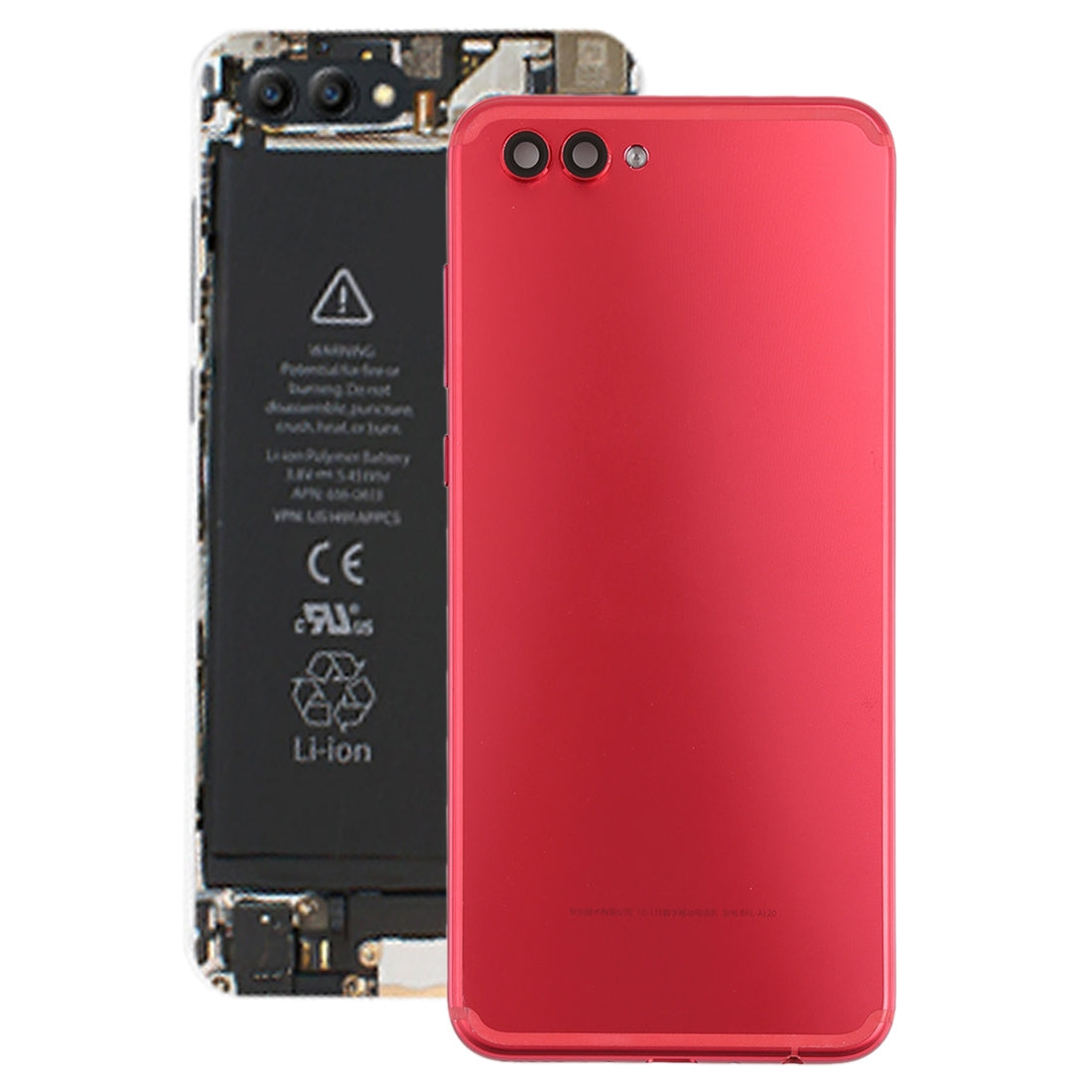 Back Cover with Side Keys & Camera Lens  Original for Huawei Honor View 10 / V10 Red