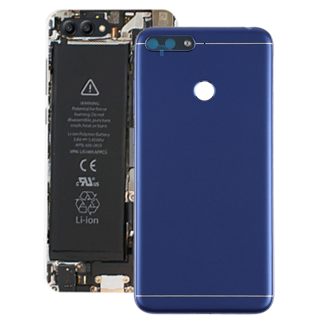 Back Cover with Side Keys & Camera Lens for Huawei Honor Play 7A Blue