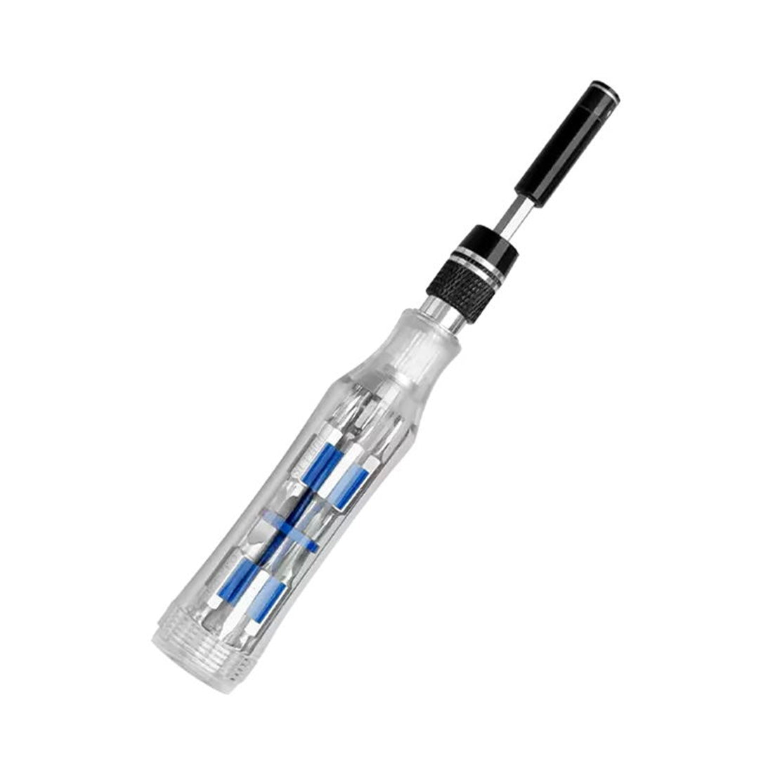 For MIJOY 28 in 1 Mini Precision Screwdriver 4 Gears Retractable Transparent Screw Screwdriver Repair Tool