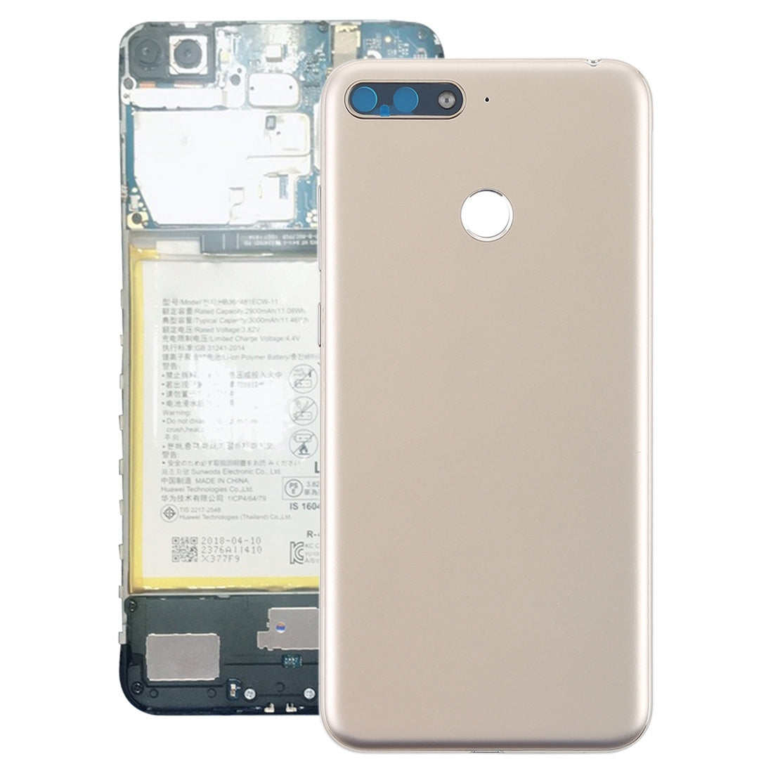 Back Cover with Side Keys for Huawei Y6  2018 Gold
