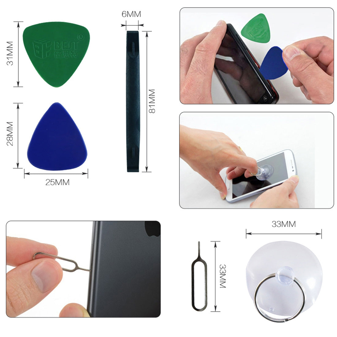 15 in 1 BST-932 Screwdriver Opening Pry Tool Mobile Phone Repair Tool Kit
