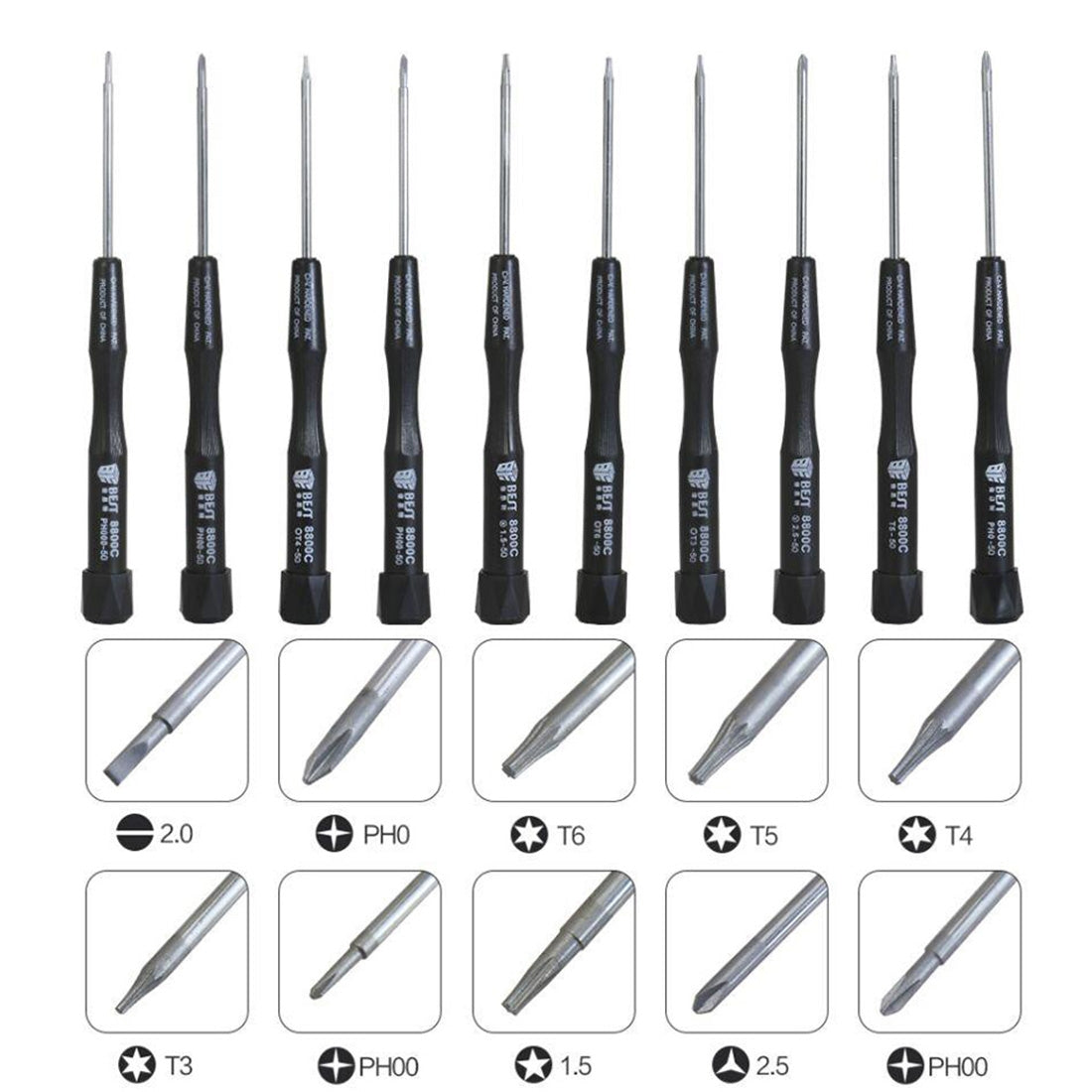 10 in 1 BST-8800C Repair Tool Precision Screwdriver Set