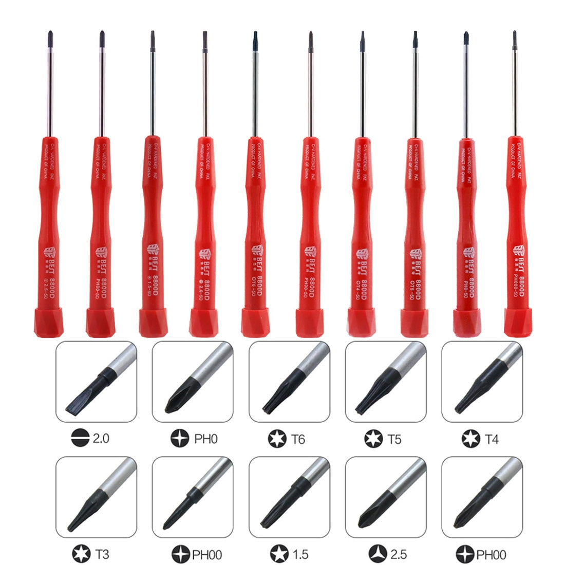 10 in 1 BST-8800D Repair Tool Precision Screwdriver Set
