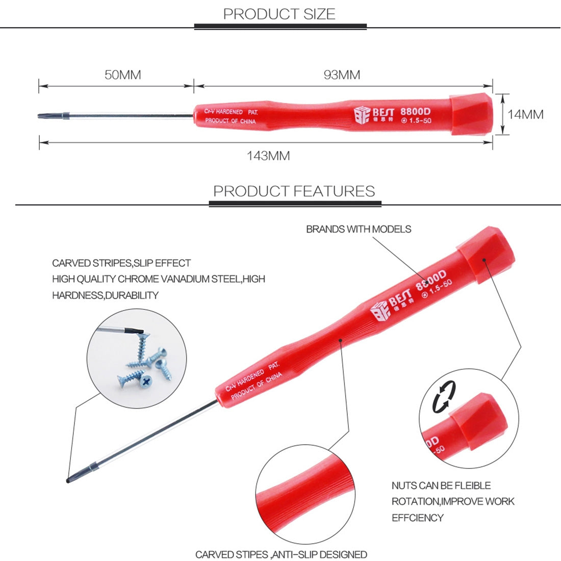 10 in 1 BST-8800D Repair Tool Precision Screwdriver Set