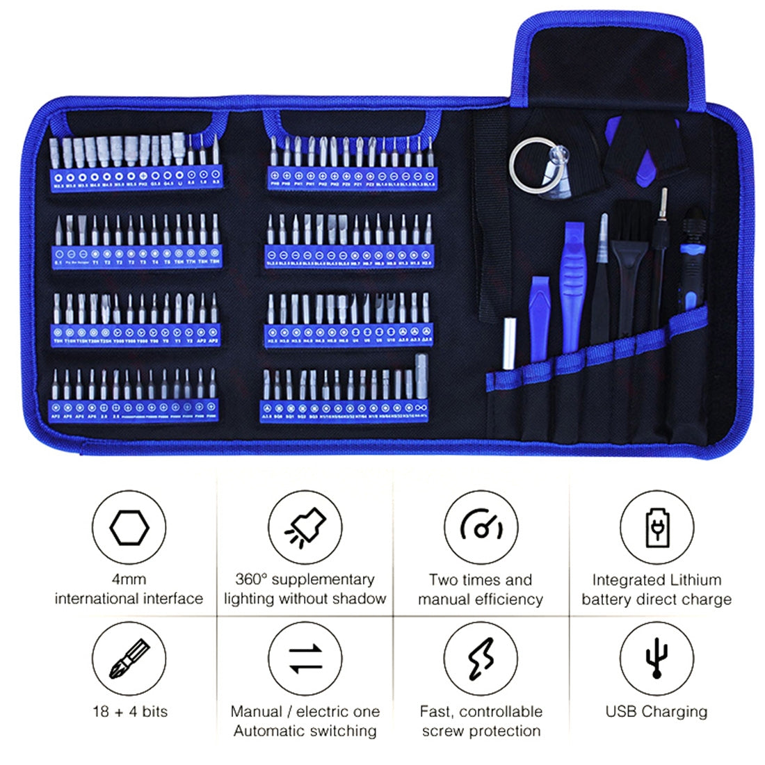 126 in 1 K-9126 Magnetic Screwdriver Set Precision Screwdriver Tool Kit Repair Hand Tool