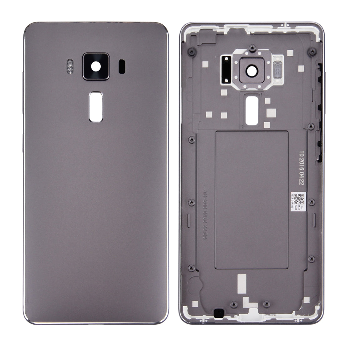 Aluminium Alloy Back Battery Cover for Asus Zenfone 3  / ZS570KL  Titanium Gray