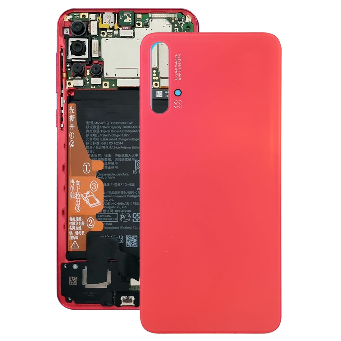 Battery Back Cover for Huawei Nova 5 Pro Orange