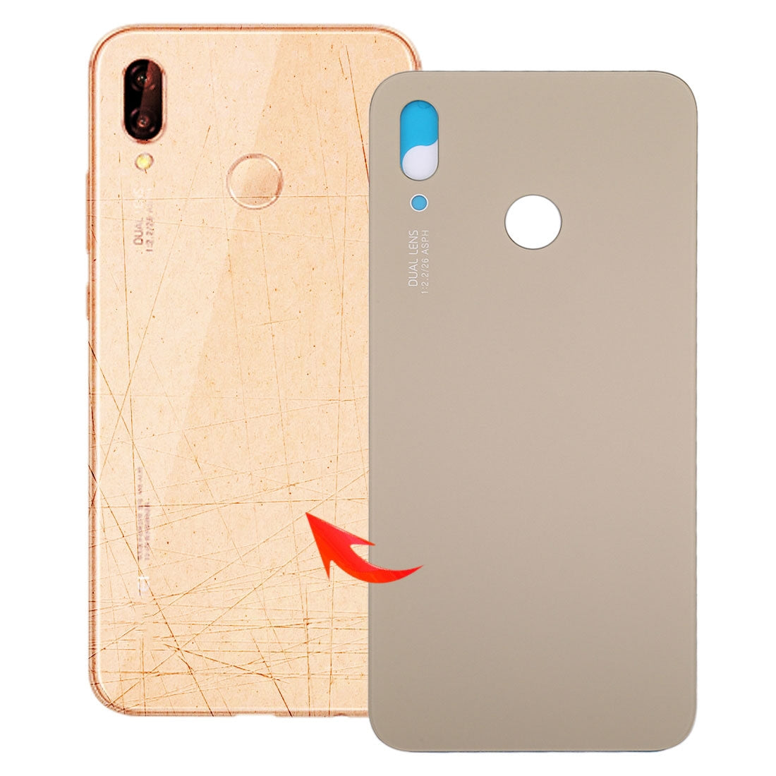 Back Cover for Huawei P20 Lite Gold