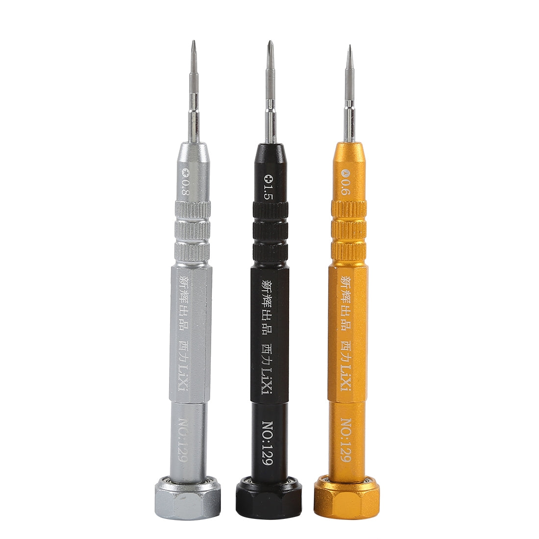 3 In 1 Pentalobe 0.8 & Tri-point 0.6 & Cross 1.5 Metal Screwdriver Mobile Phone / Watch Repair Tool
