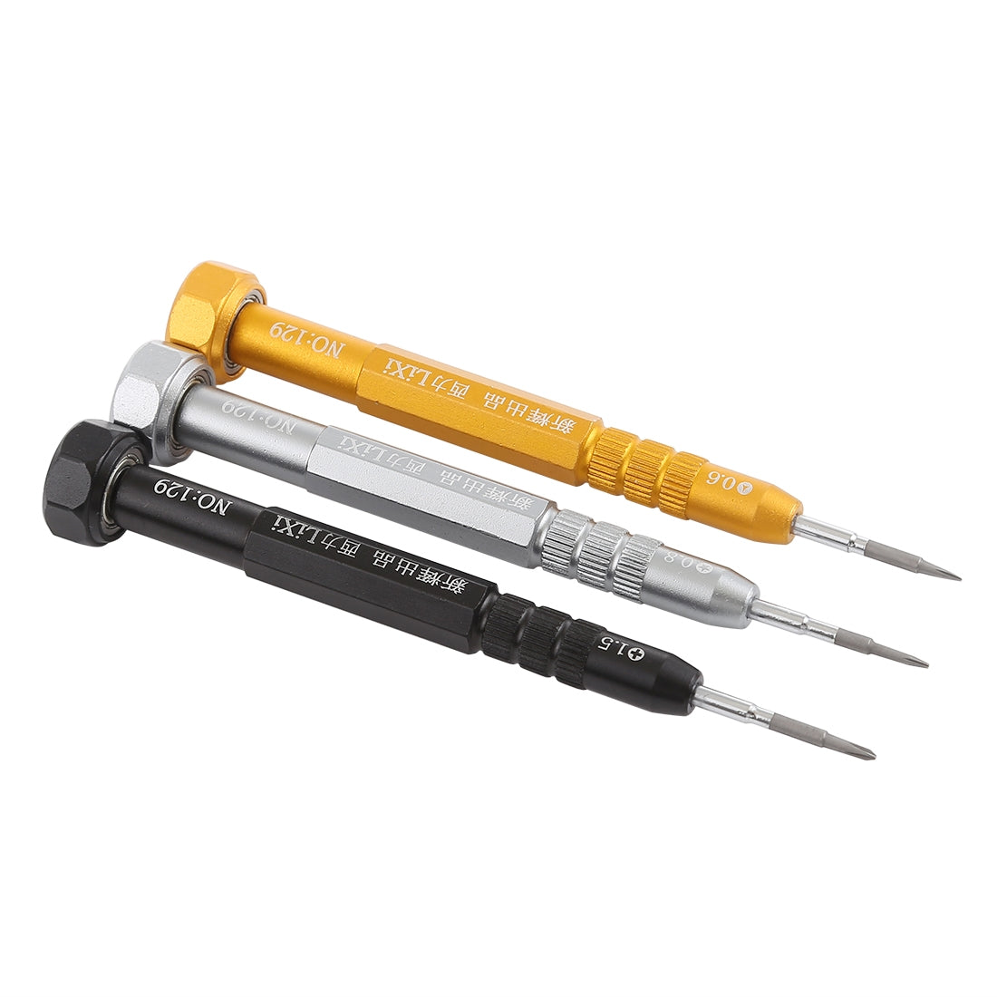 3 In 1 Pentalobe 0.8 & Tri-point 0.6 & Cross 1.5 Metal Screwdriver Mobile Phone / Watch Repair Tool