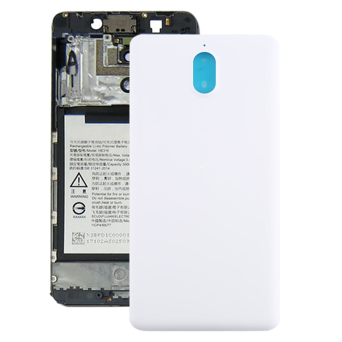 Battery Back Cover for Nokia 3.1 TA-1049 TA-1057 TA-1063 TA-1070 White