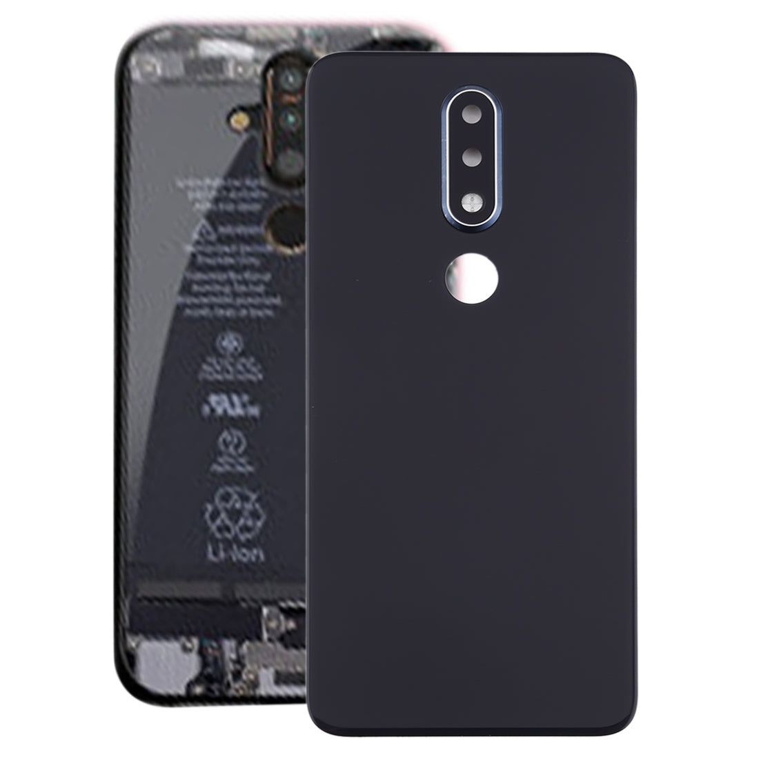Battery Back Cover with Camera Lens for Nokia X6  2018 / 6.1 Plus TA-1099 TA-1103 Blue