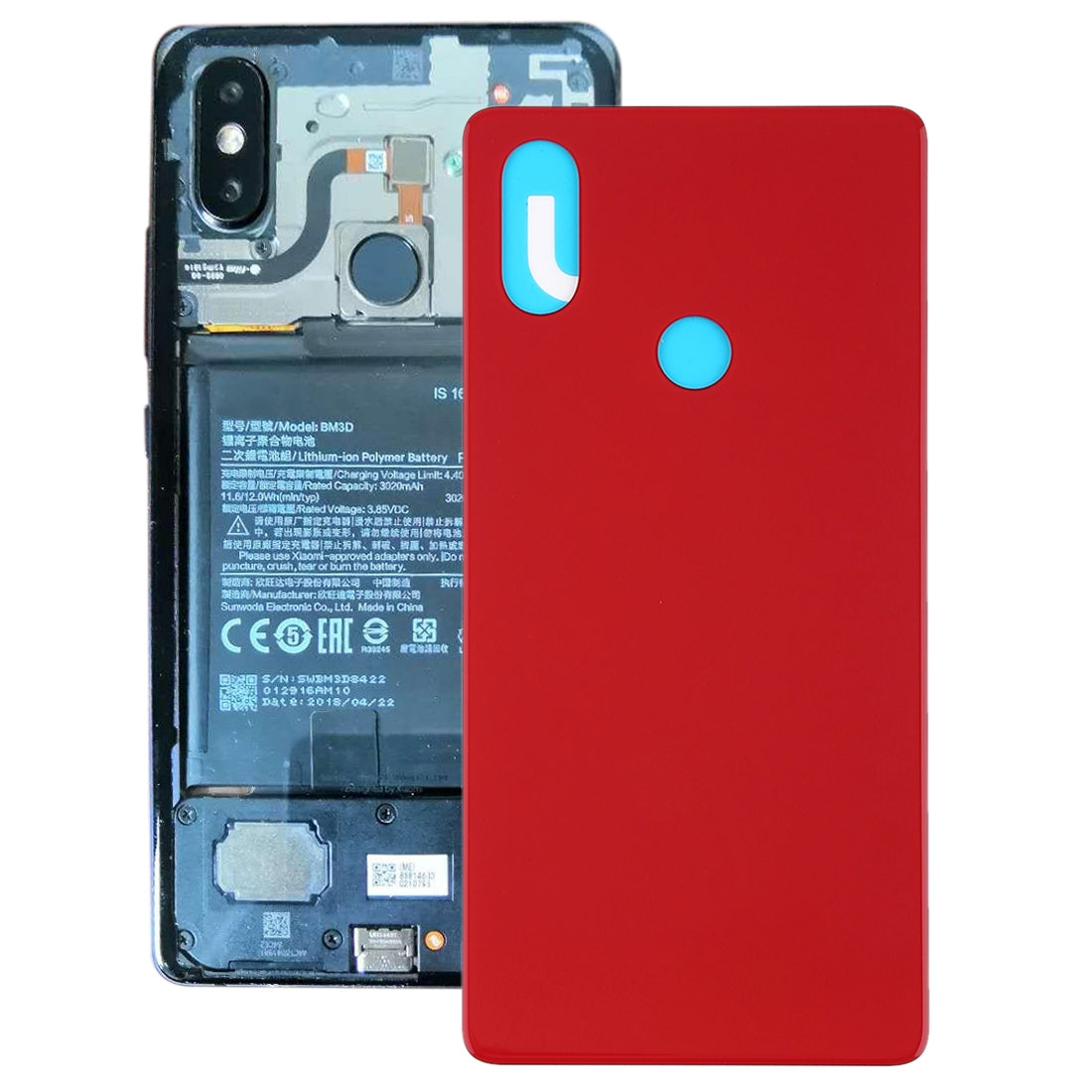 Back Cover for Xiaomi Mi 8 SE Red