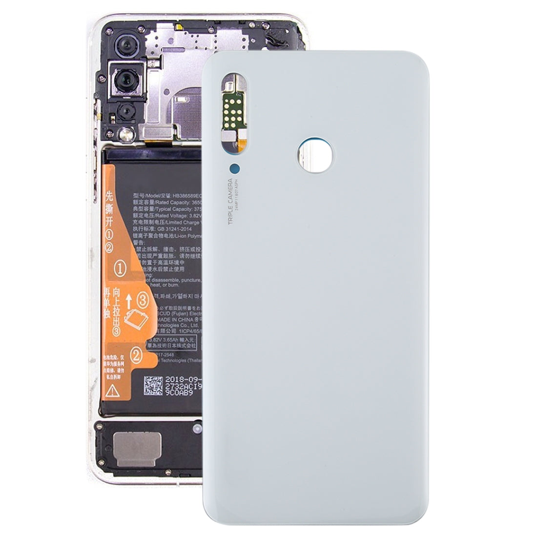 Battery Back Cover for Huawei Nova 4e White