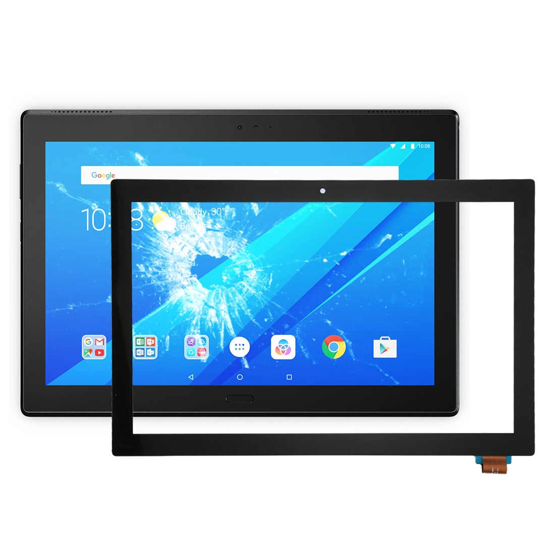 For Lenovo TAB4 10 / TB-X304 Touch Panel Digitizer Black