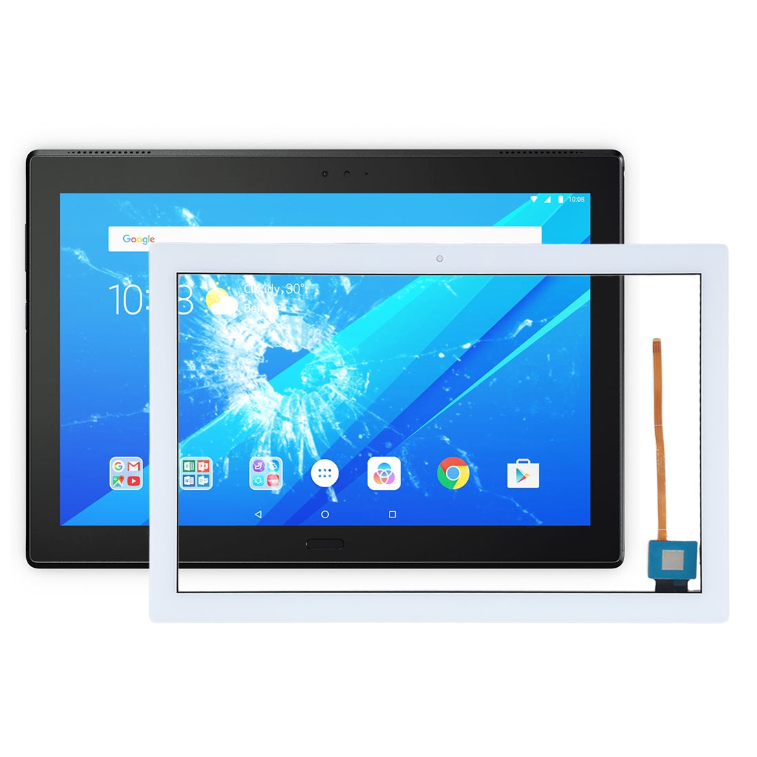 For Lenovo TAB4 10 / TB-X304 Touch Panel Digitizer White