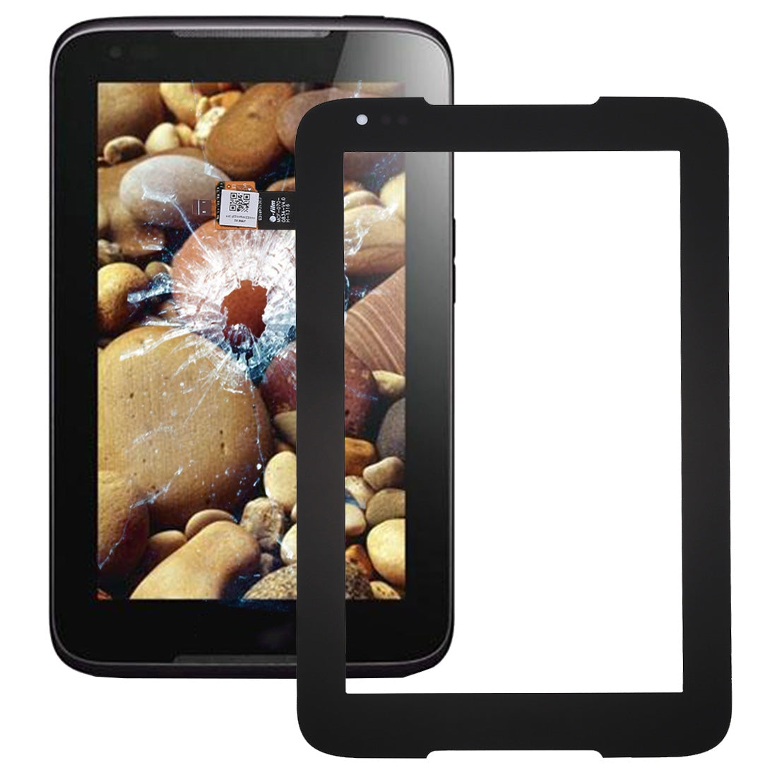 For Lenovo IdeaTab A1000T Touch Panel Digitizer Black