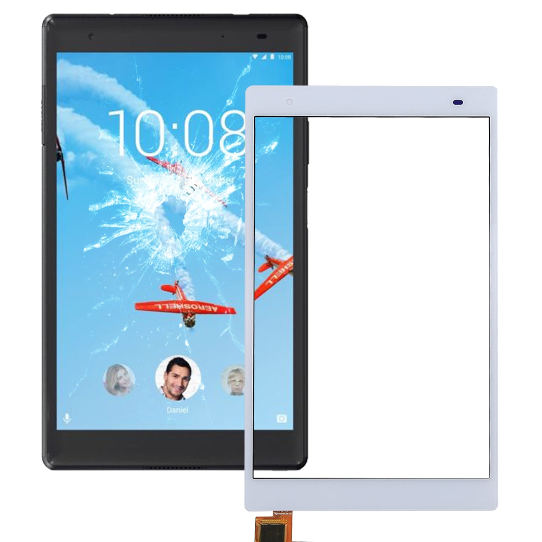 For Lenovo Tab4 8 Plus / TB-8704 Touch Panel Digitizer White