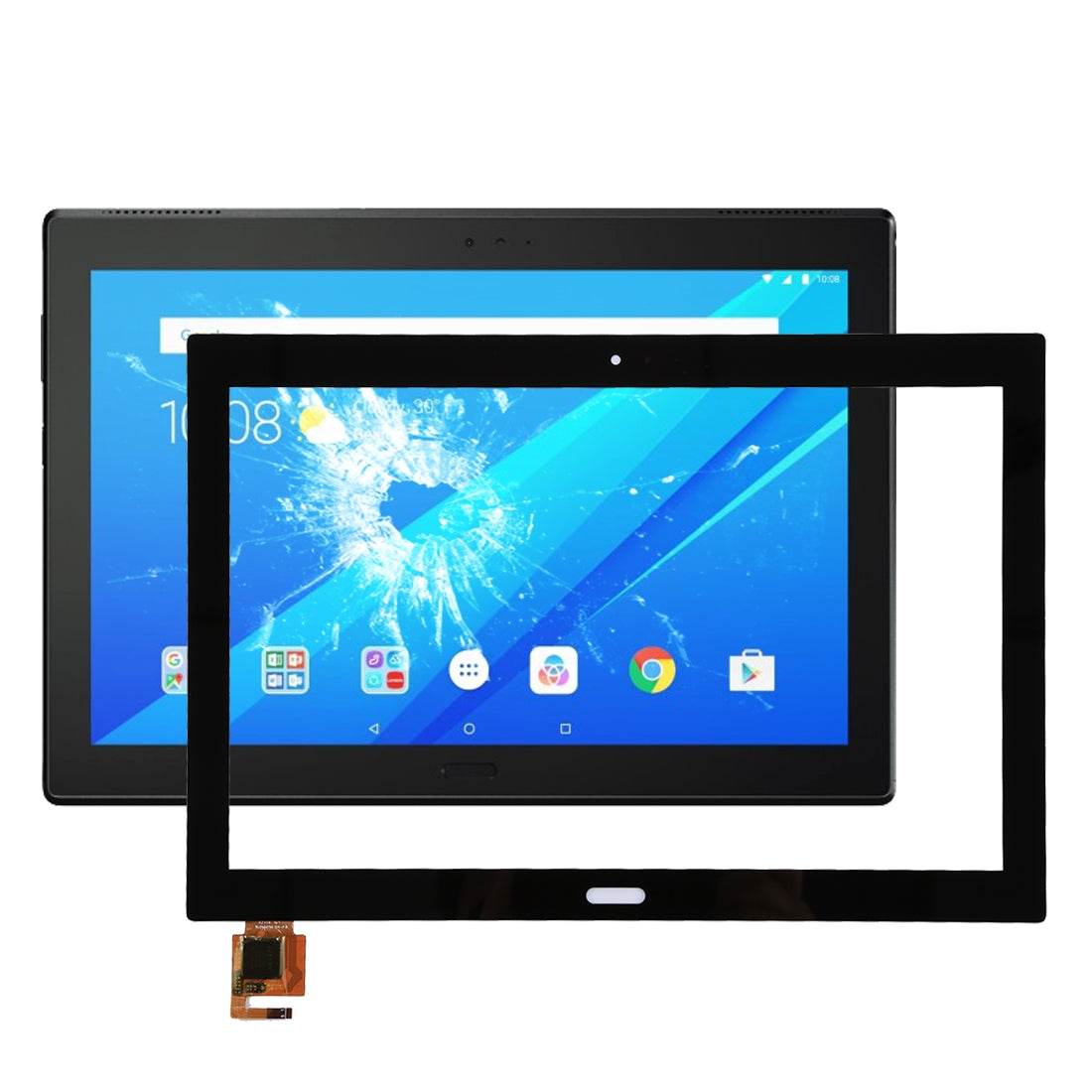 For Lenovo TAB4 10 Plus / TB-X704 Touch Panel Digitizer Black