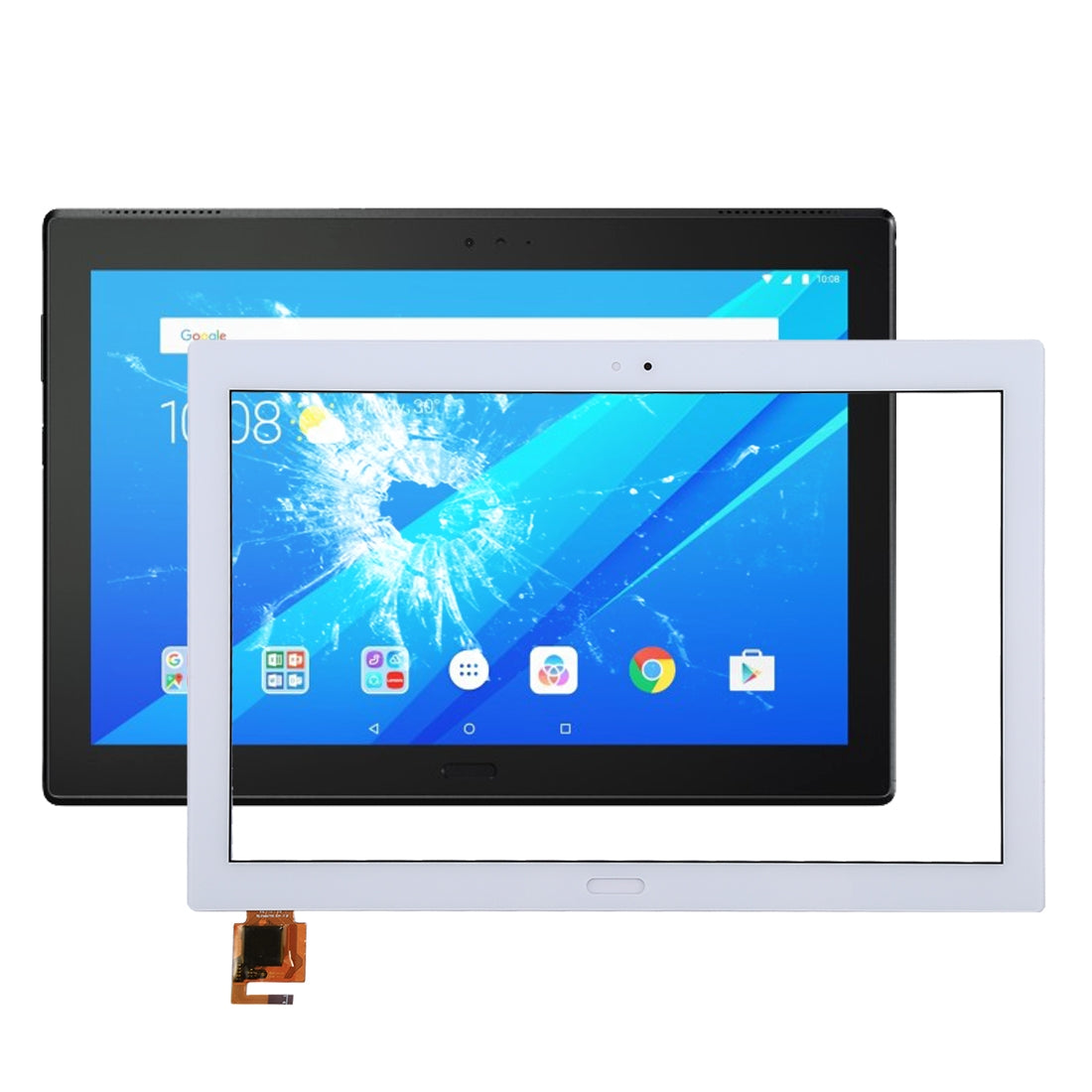 For Lenovo TAB4 10 Plus / TB-X704 Touch Panel Digitizer White