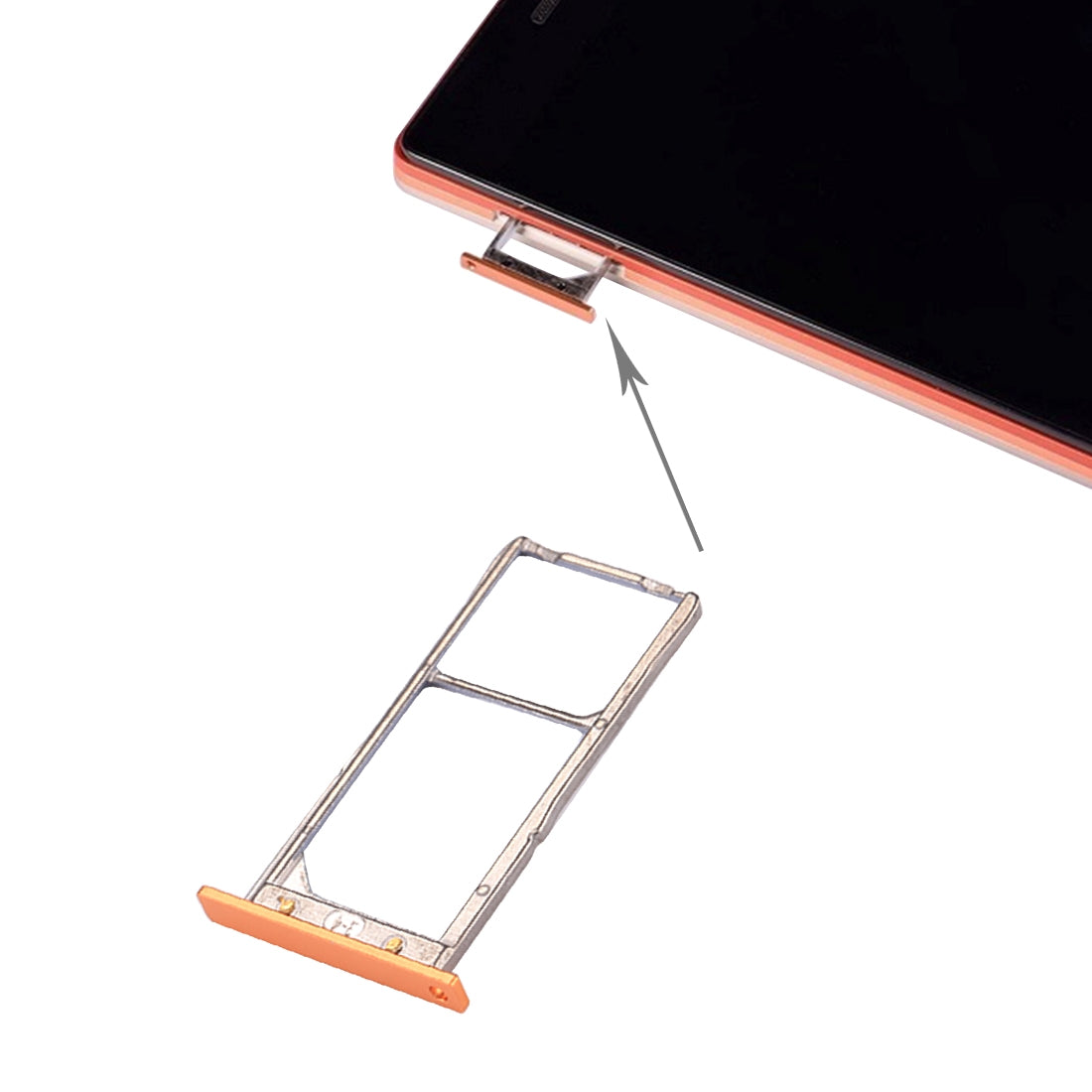 For Lenovo VIBE X2 / X2-TO SIM Card Tray Gold