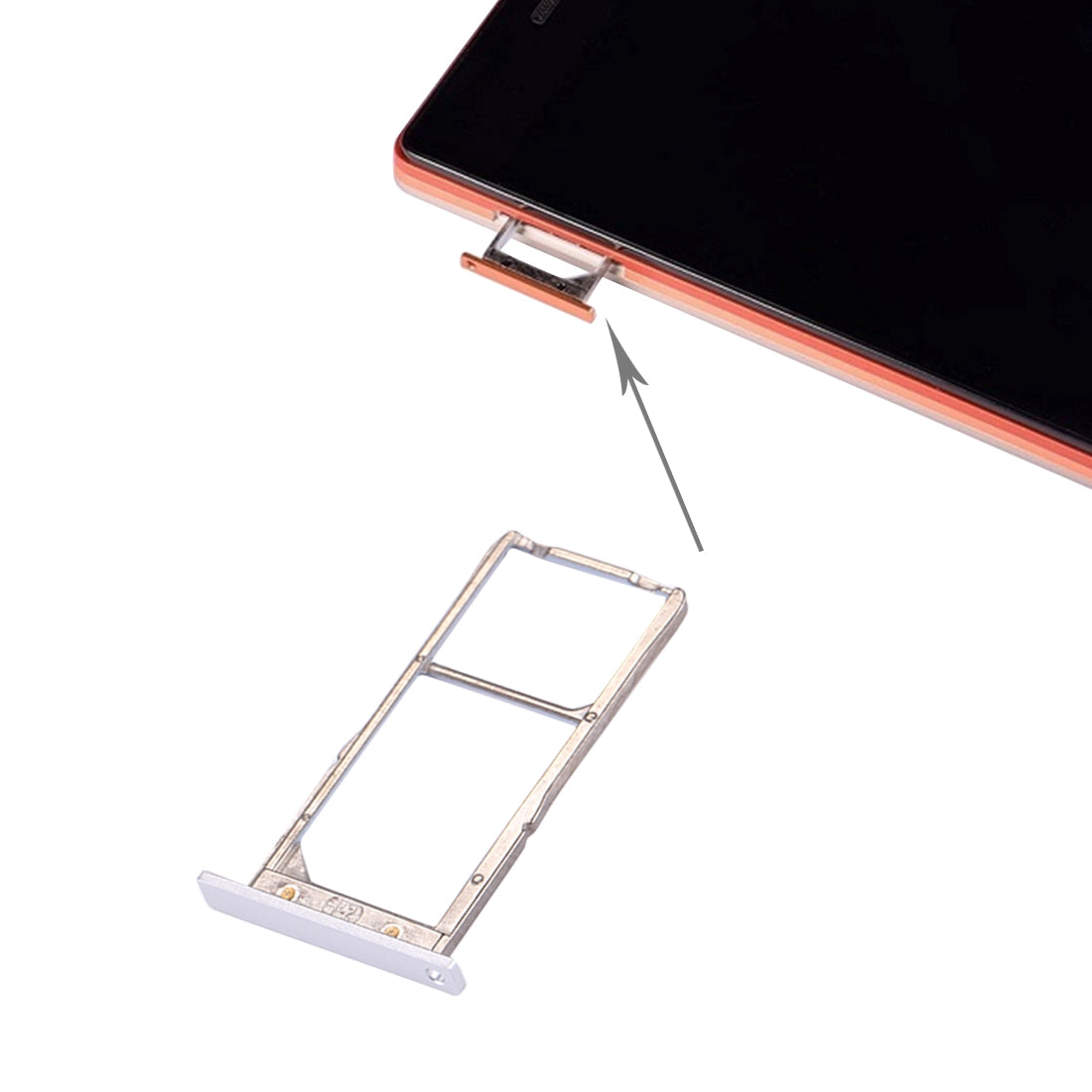 For Lenovo VIBE X2 / X2-TO SIM Card Tray White