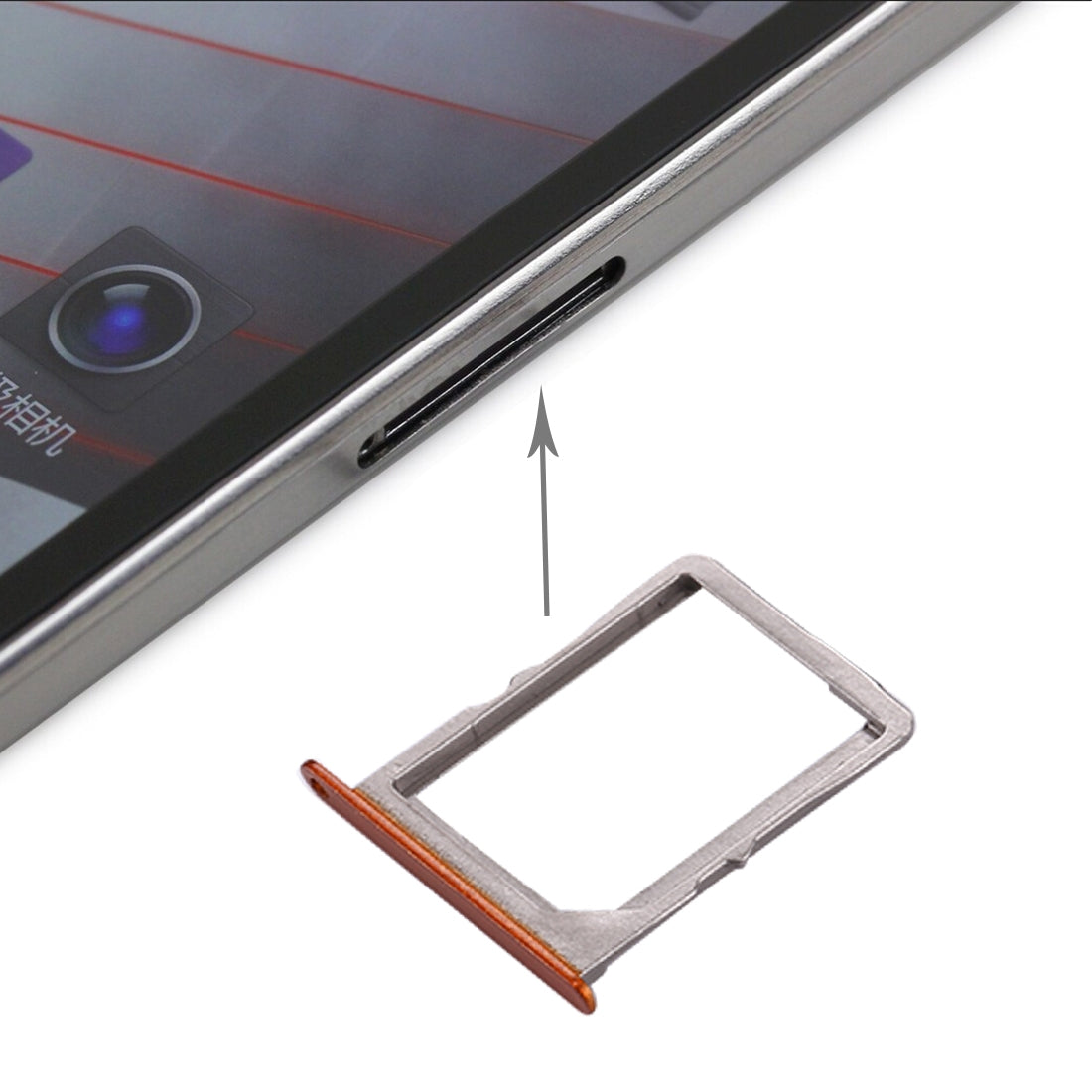 For Lenovo K900 SIM Card Tray Orange