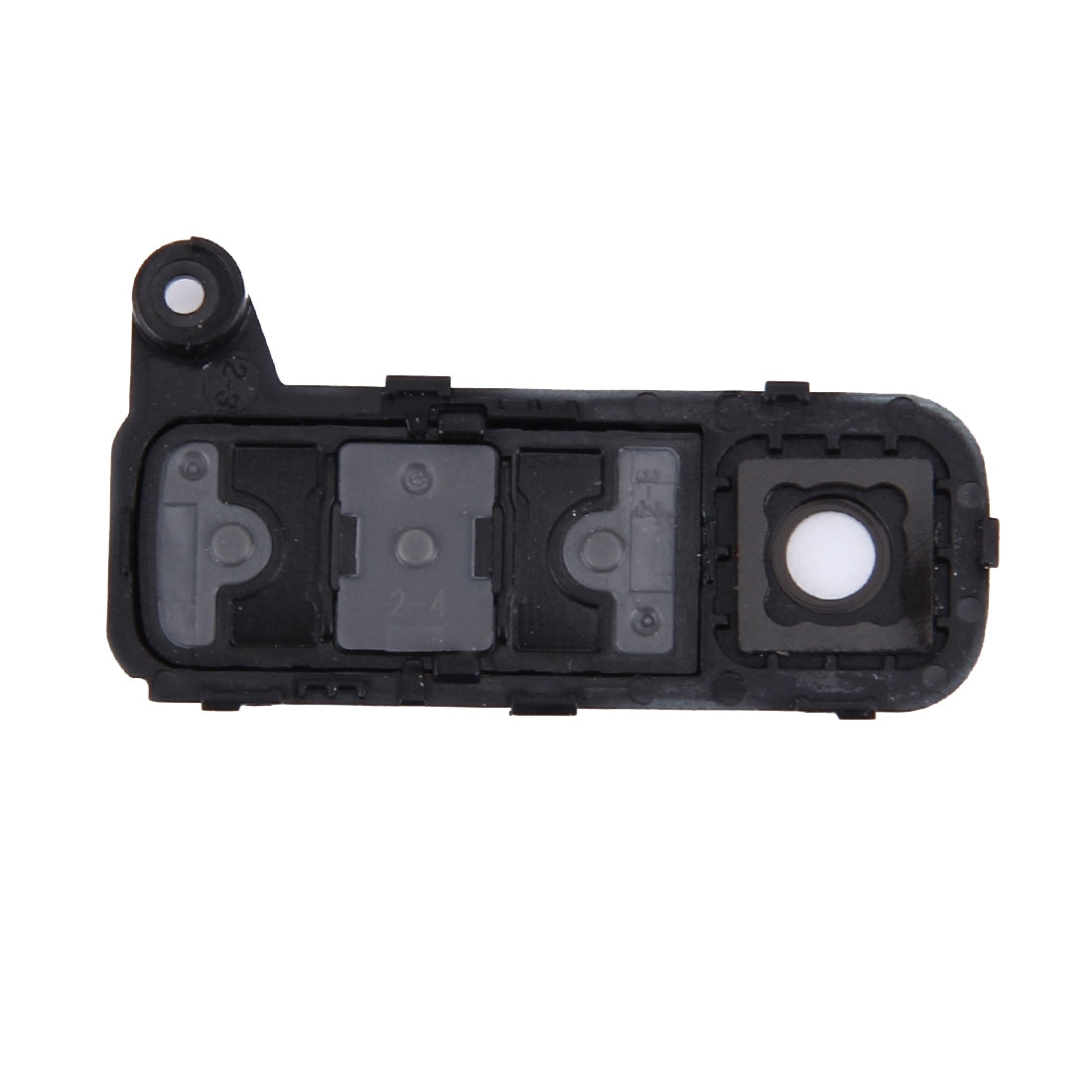 Back Camera Lens Cover + Power Button + Volume Button for LG K7 Black