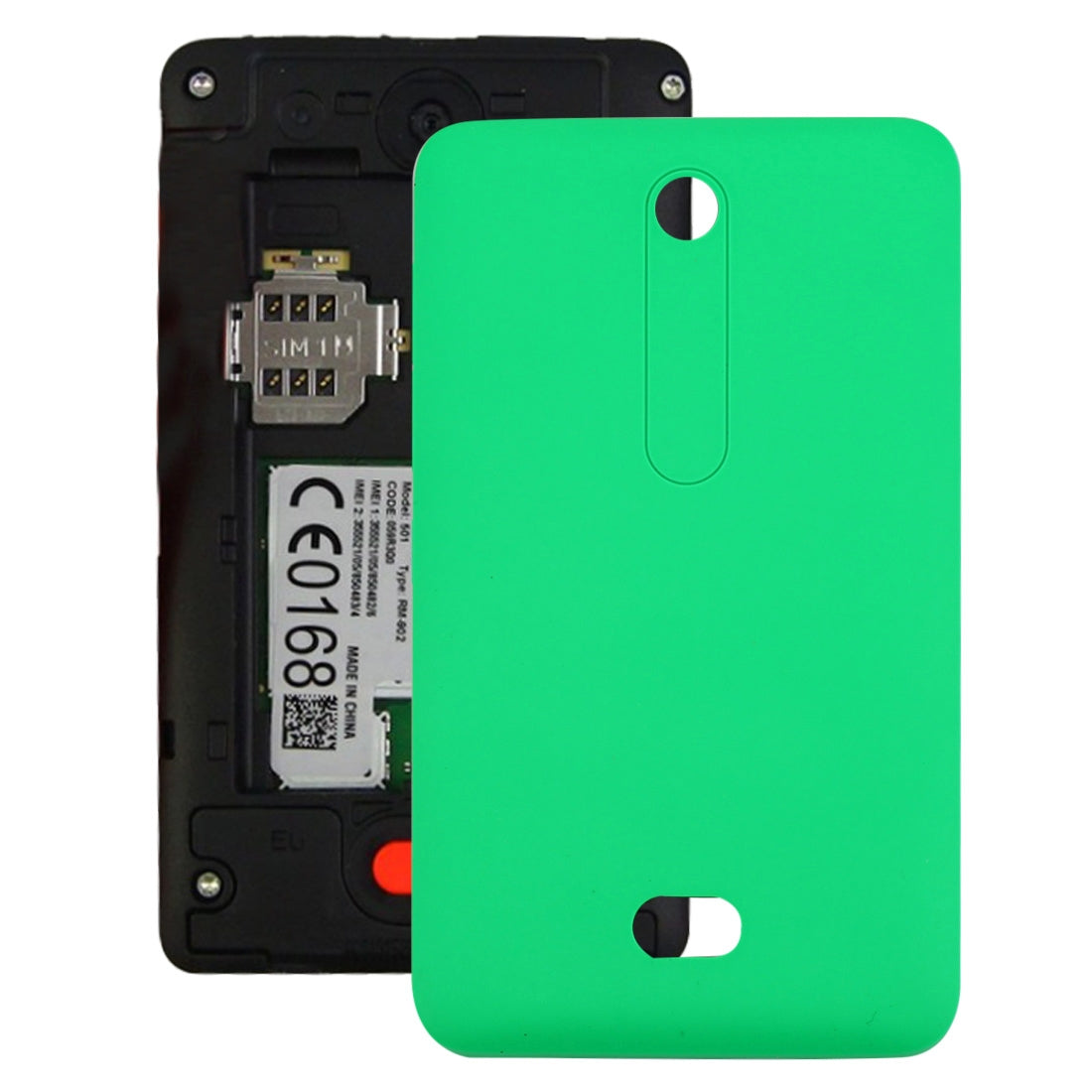 Battery Back Cover for Nokia Asha 501  Green