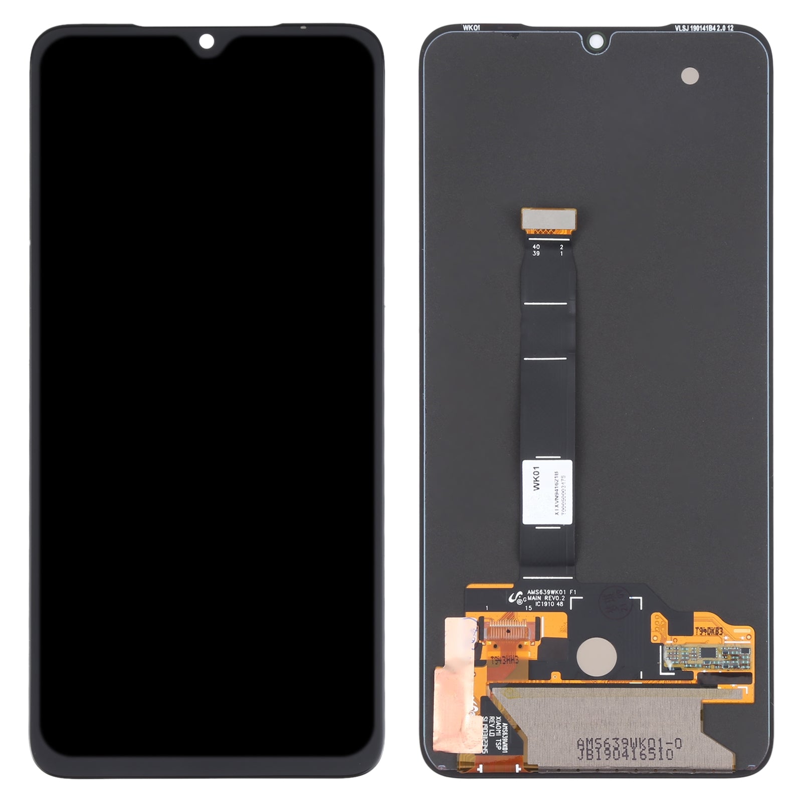 AMOLED Material LCD Screen and Digitizer Full Assembly for Xiaomi Mi 9 Black