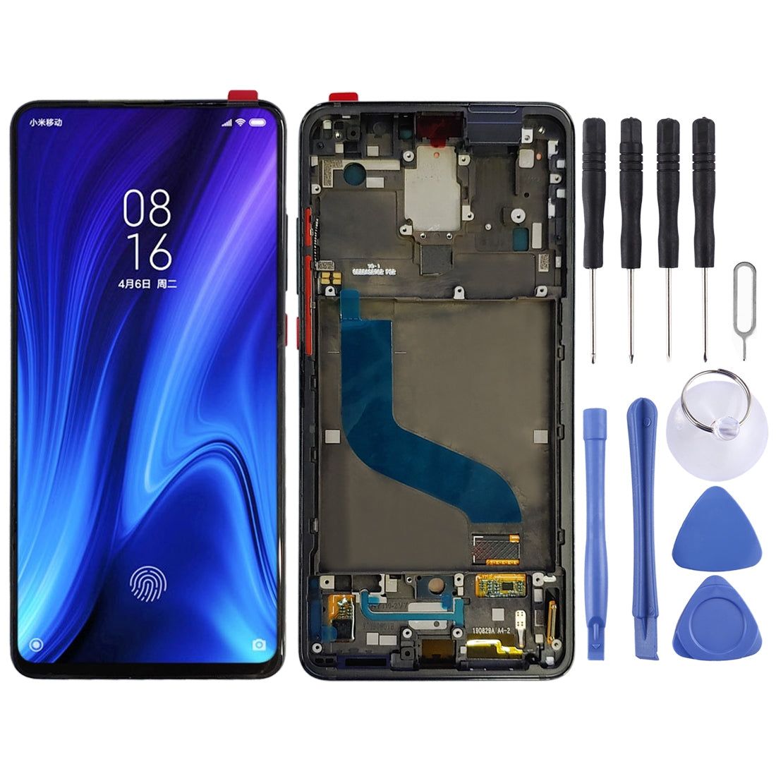 AMOLED LCD Screen for Xiaomi 9T Pro / Redmi K20 Pro / Redmi K20 Digitizer Full Assembly with Frame Black