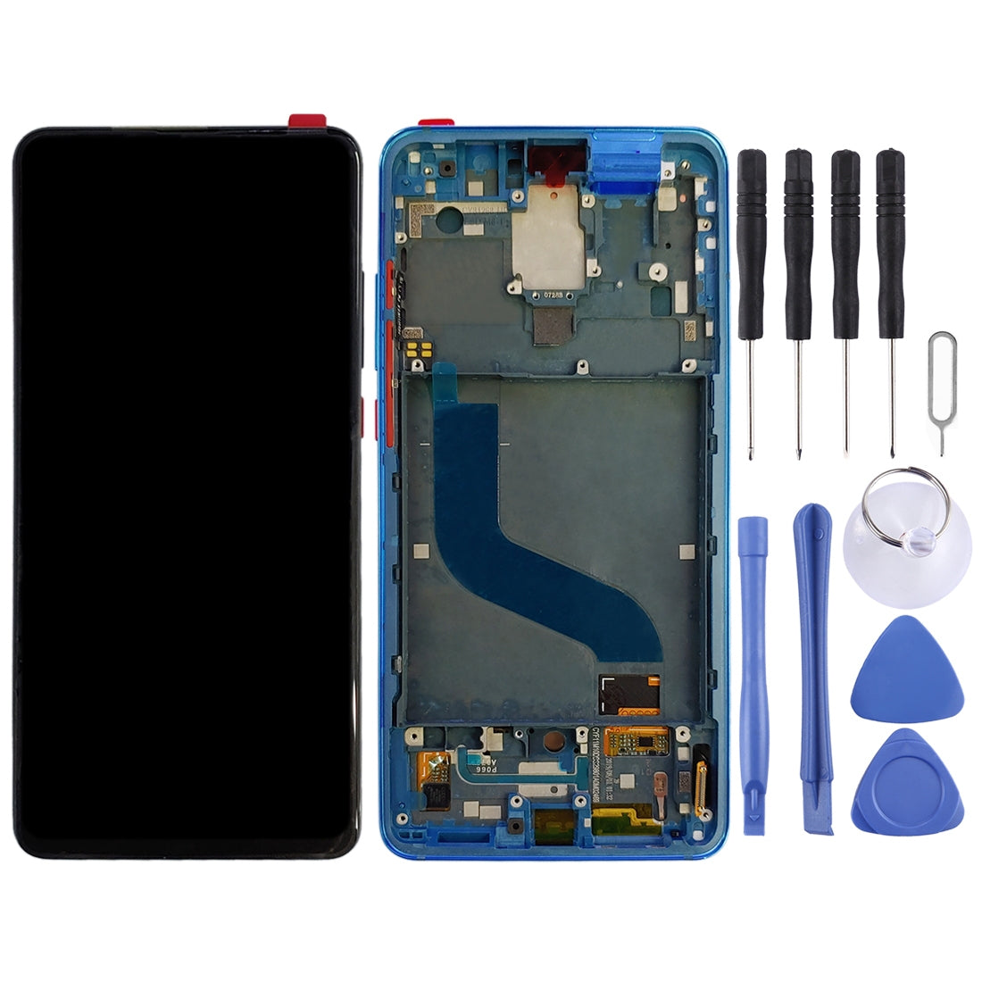 AMOLED LCD Screen for Xiaomi 9T Pro / Redmi K20 Pro / Redmi K20 Digitizer Full Assembly with Frame Blue