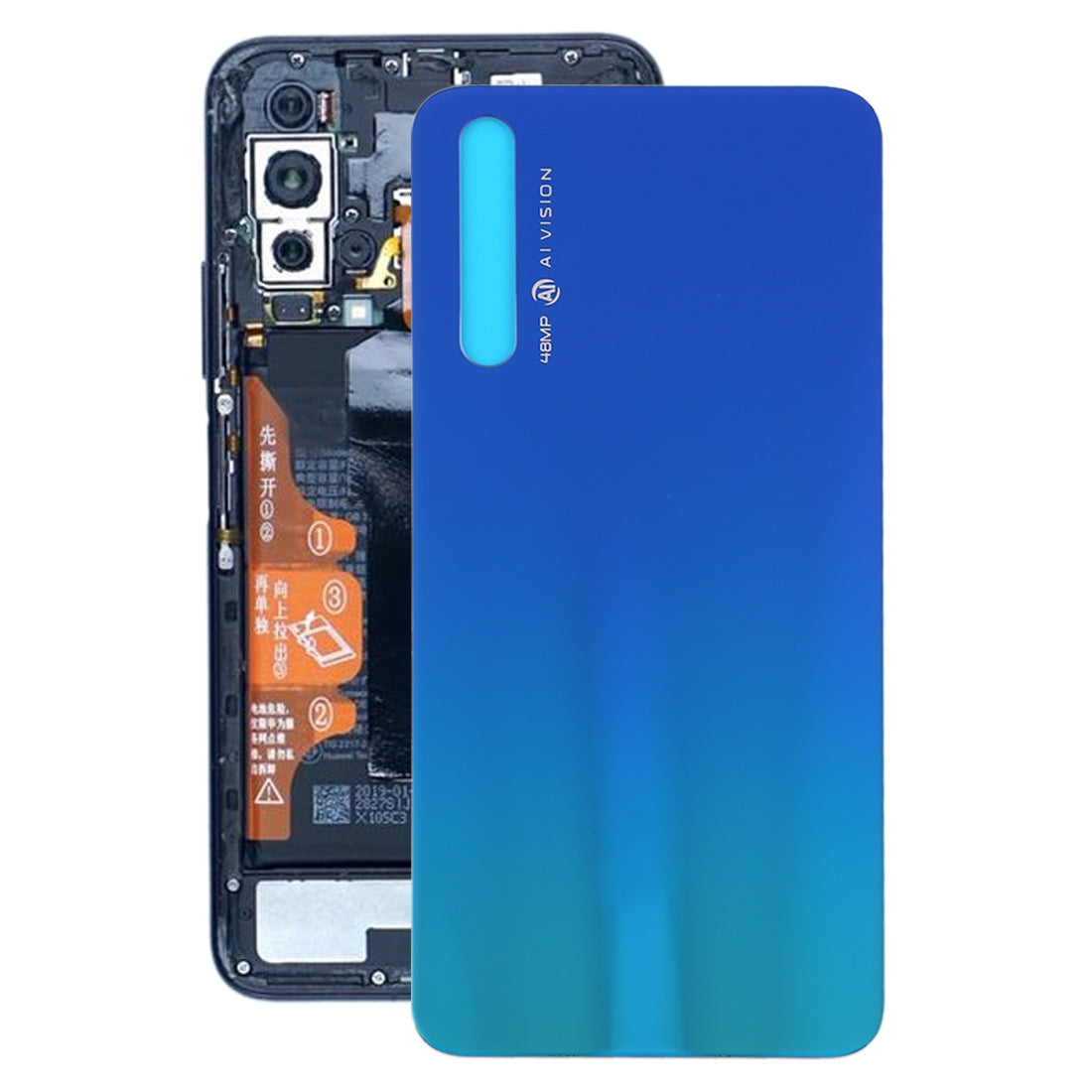 Battery Back Cover for Huawei Honor 20S Blue