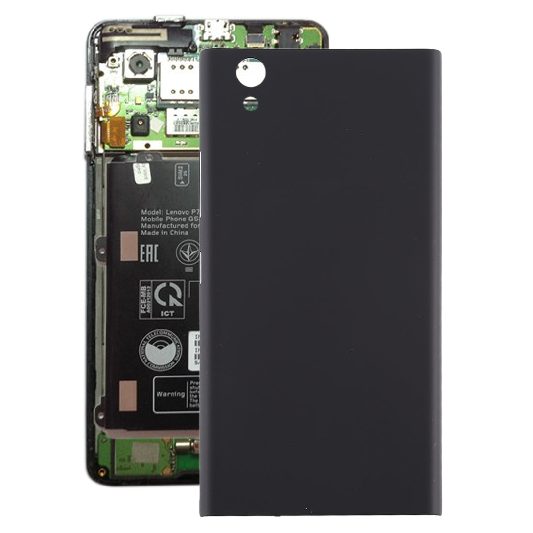 Battery Back Cover with Side Keys for Lenovo P70 / P70a Black