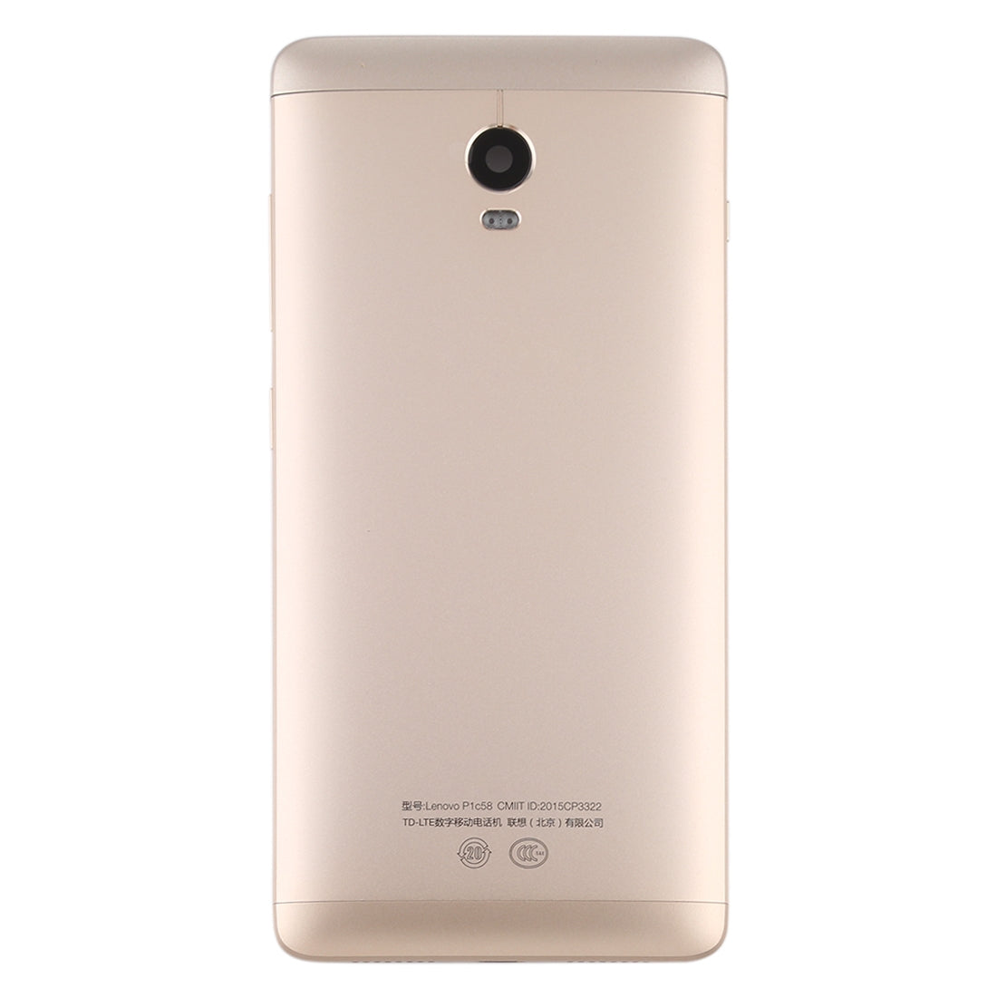 Battery Back Cover with Side Keys for Lenovo Vibe P1 P1c72 P1a42 P1c58 Gold