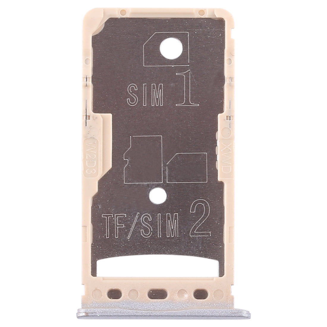 2 SIM Card Tray / Micro SD Card Tray for Xiaomi Redmi 5A Grey