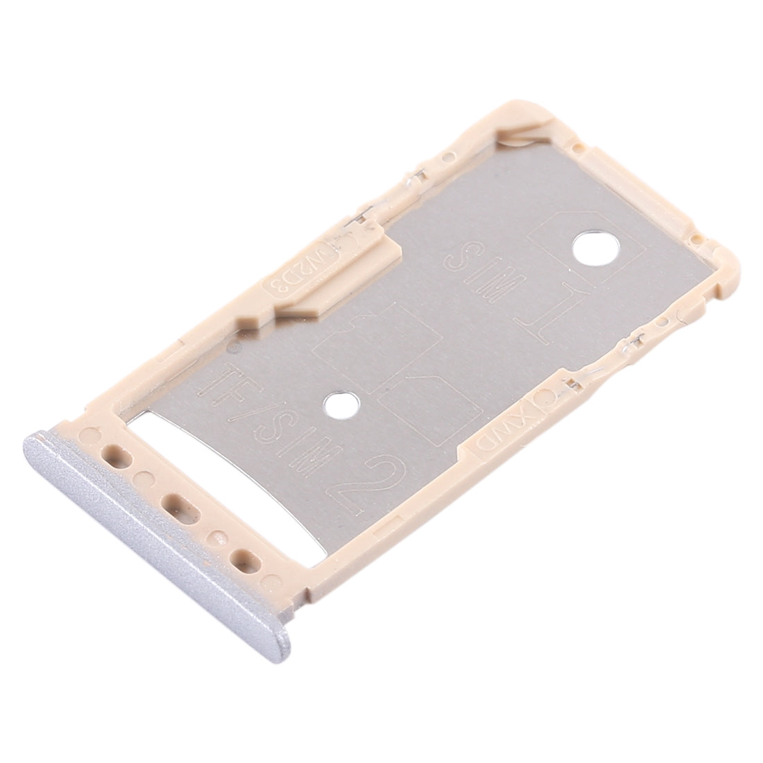 2 SIM Card Tray / Micro SD Card Tray for Xiaomi Redmi 5A Grey