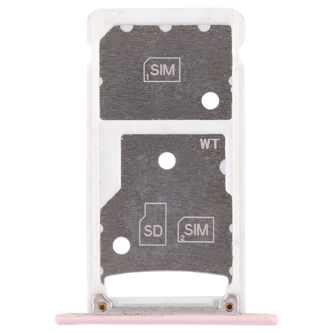 2 SIM Card Tray / Micro SD Card Tray for Huawei Enjoy 6 / AL00 Pink