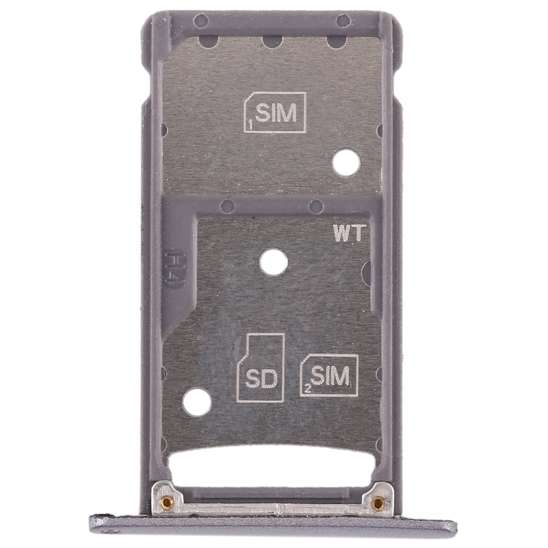 2 SIM Card Tray / Micro SD Card Tray for Huawei Enjoy 6 / AL00 Grey